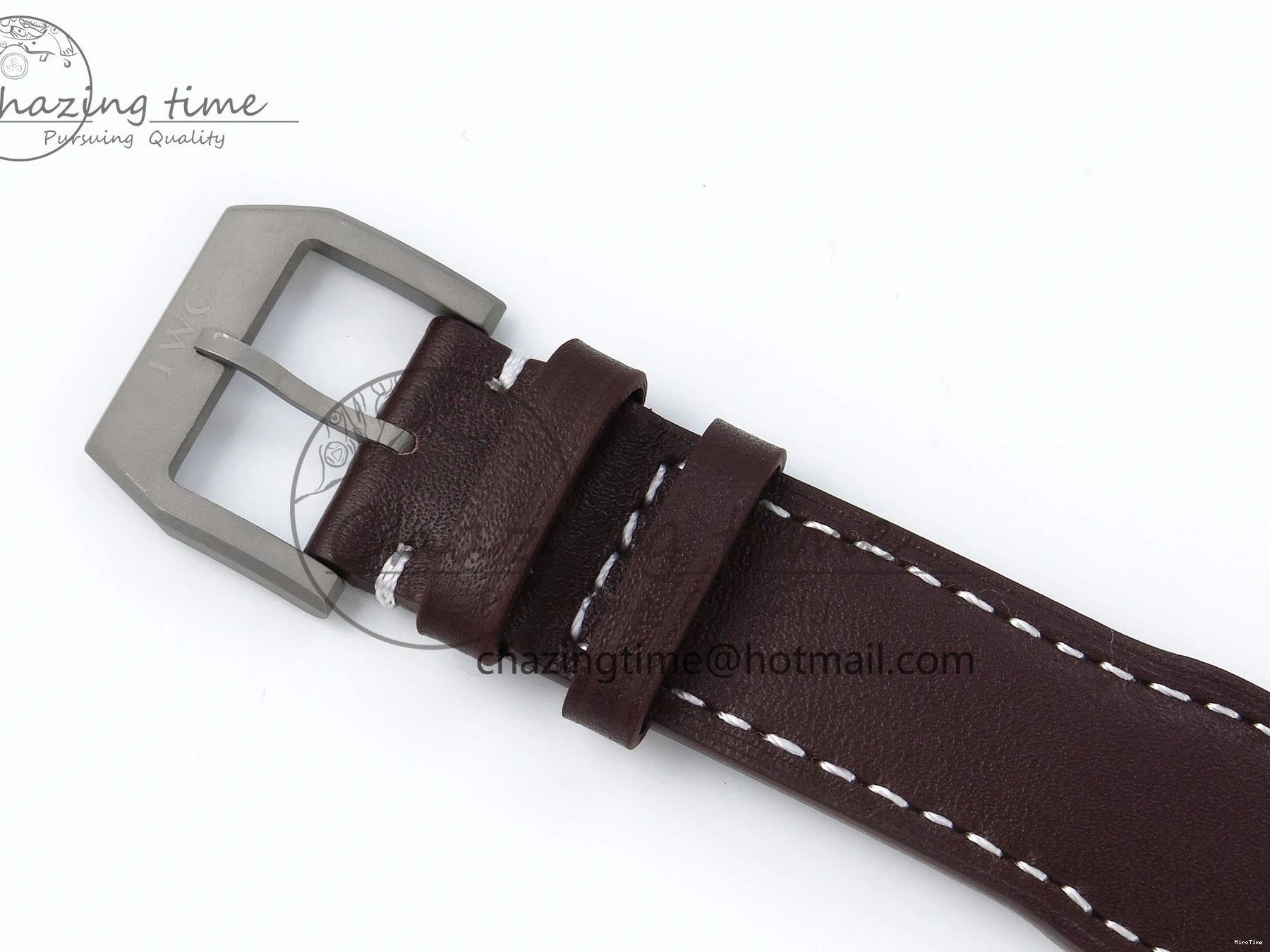 MIROTIME 0515 Pilot Mark XVIII Titanium BLSF 1:1 Best Edition Black Dial on Brown Leather Strap MIYOTA Popular 7020